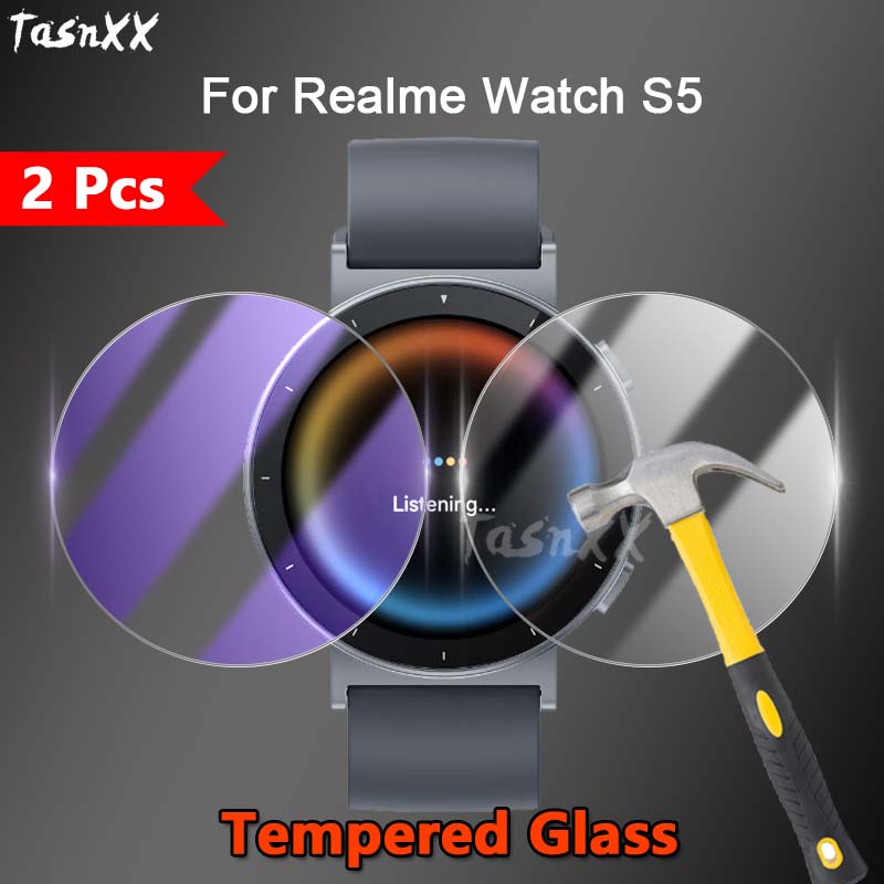 Anti Blue Light Film - 2Pcs For Realme Watch S5 2.5D