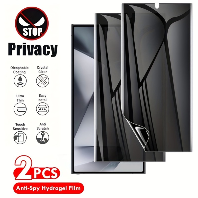 Privacy Screen Protector - 2Packs Privacy Hydrogel Film Screen Protector