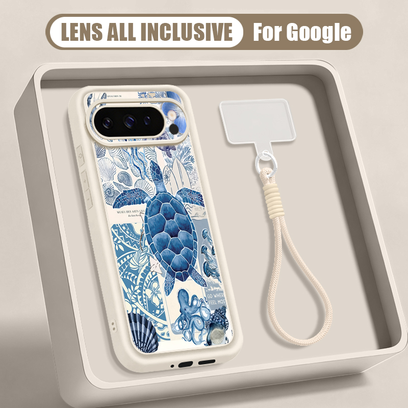Sea Turtle Print Wrist Strap L - Google Pixel 9 评论和价格