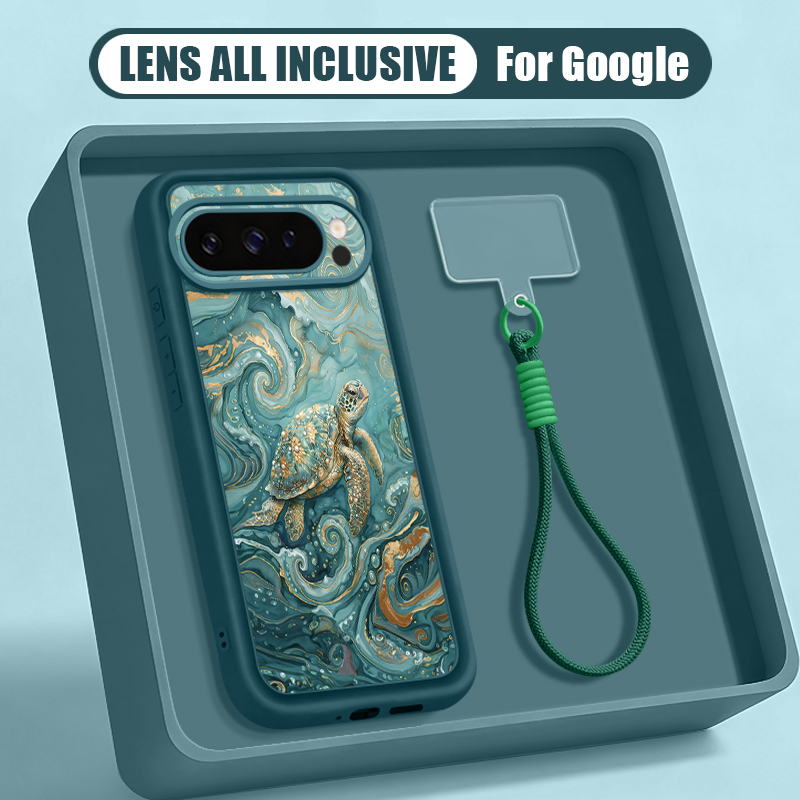 Sea Turtle Print Wrist Strap L - Google Pixel 9 评论和价格