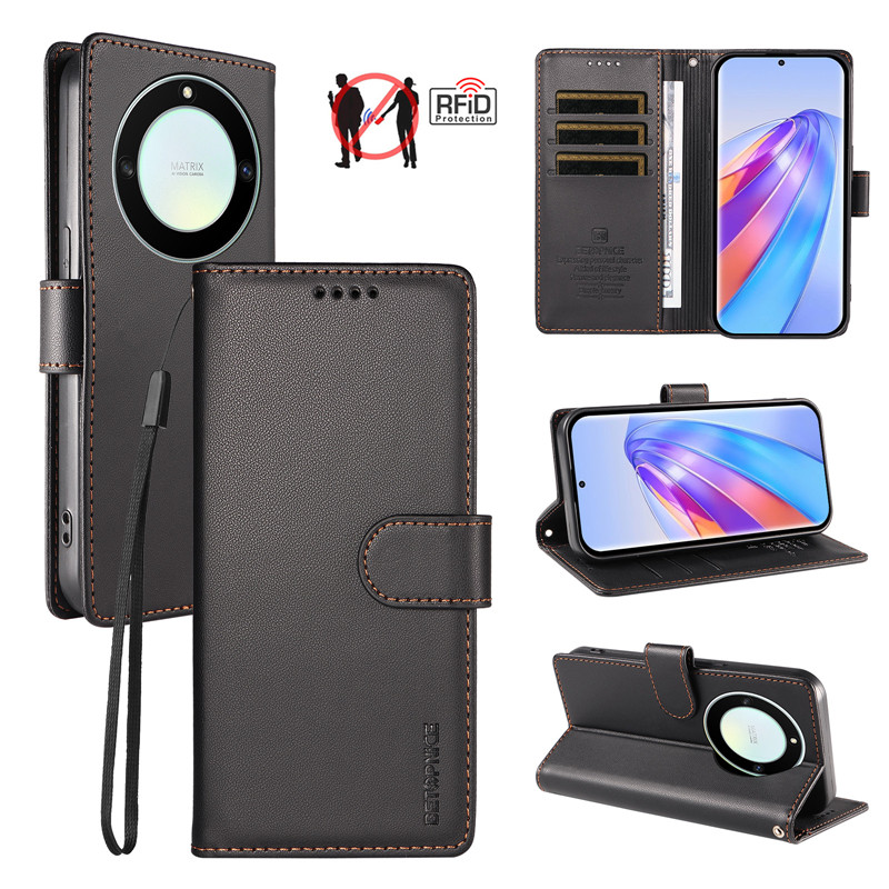 Anti-theft Leather Flip Wallet - Huawei Nova 12 评论和价格