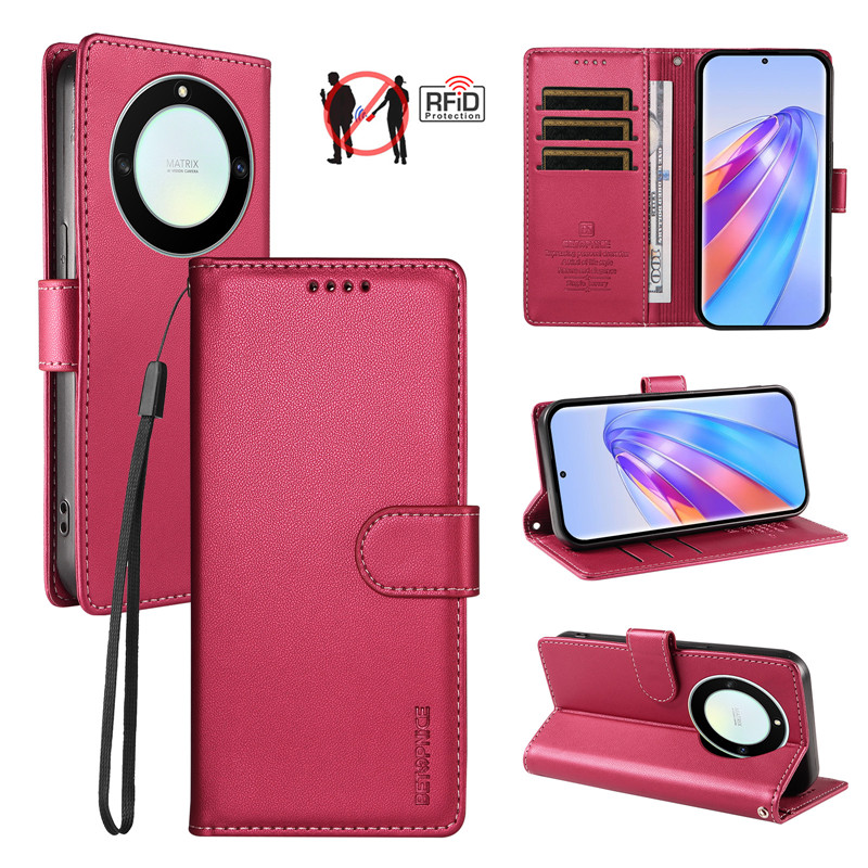 Anti-theft Leather Flip Wallet - Huawei Nova 12 评论和价格